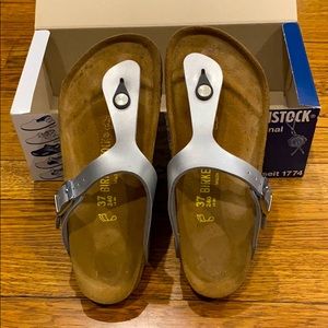 Birkenstock Gizeh Silver